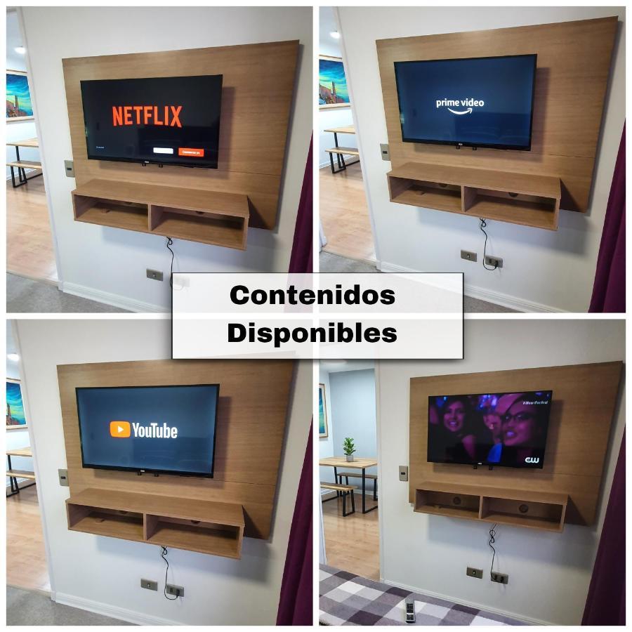 Centrico, Comodo Y Moderno Con Vista Privilegiada Hasta 4Pers Santiago Kültér fotó