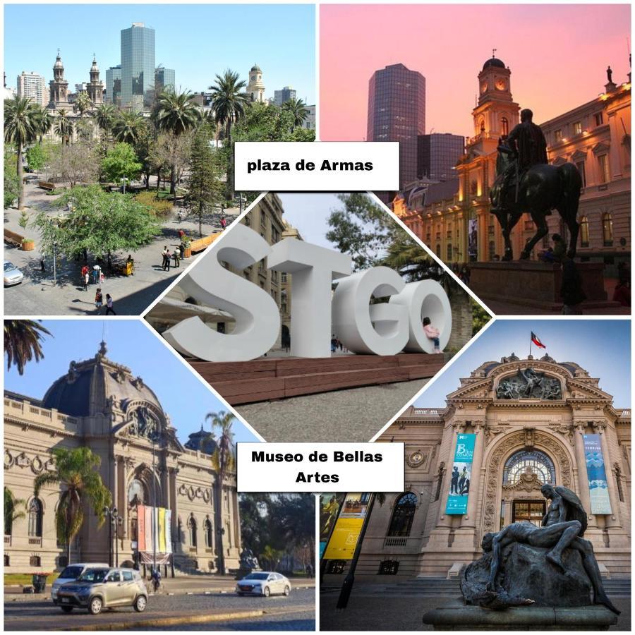 Centrico, Comodo Y Moderno Con Vista Privilegiada Hasta 4Pers Santiago Kültér fotó